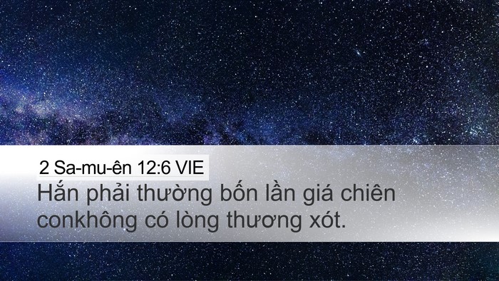 2 Sa-mu-ên 12:6 VIE Bible Verse Image