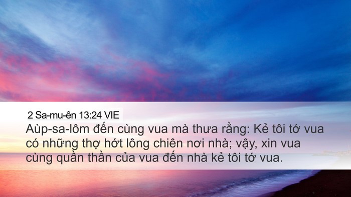 2 Sa-mu-ên 13:24 VIE Bible Verse Image