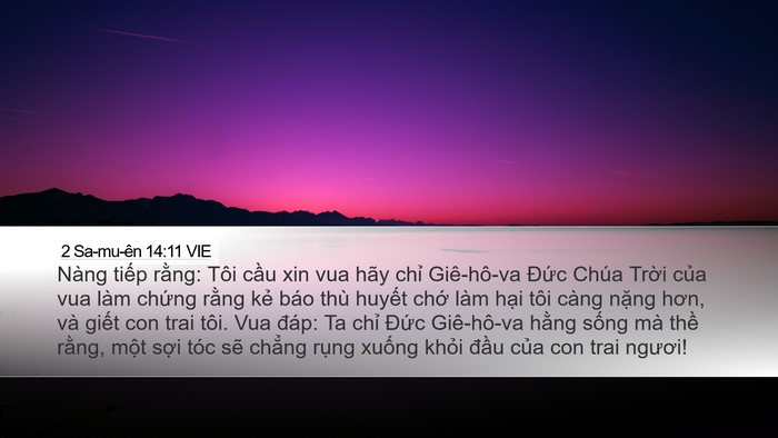 2 Sa-mu-ên 14:11 VIE Bible Verse Image