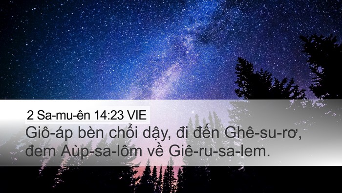 2 Sa-mu-ên 14:23 VIE Bible Verse Image