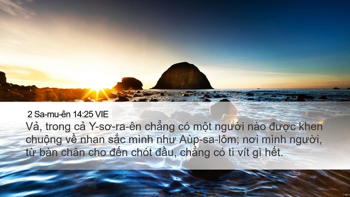 2 Sa-mu-ên 14:25 VIE Bible Verse Image