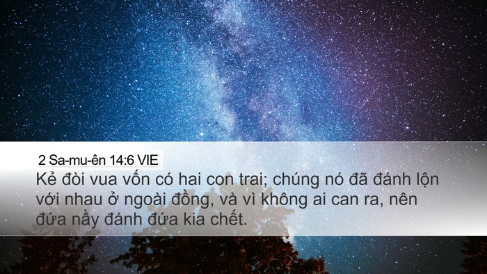2 Sa-mu-ên 14:6 VIE Bible Verse Image