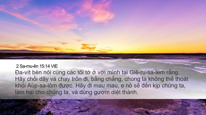 2 Sa-mu-ên 15:14 VIE Bible Verse Image