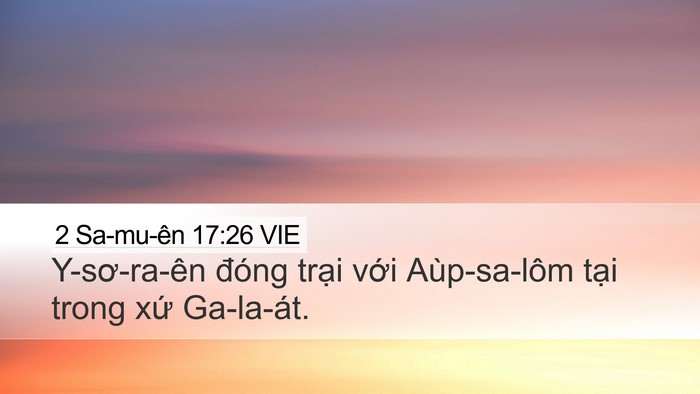 2 Sa-mu-ên 17:26 VIE Bible Verse Image