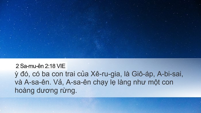 2 Sa-mu-ên 2:18 VIE Bible Verse Image