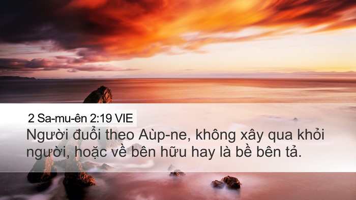 2 Sa-mu-ên 2:19 VIE Bible Verse Image