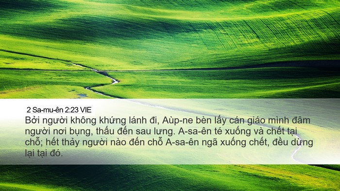 2 Sa-mu-ên 2:23 VIE Bible Verse Image