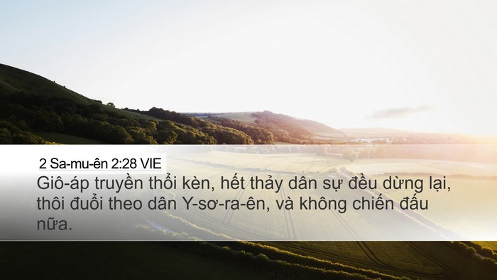 2 Sa-mu-ên 2:28 VIE Bible Verse Image