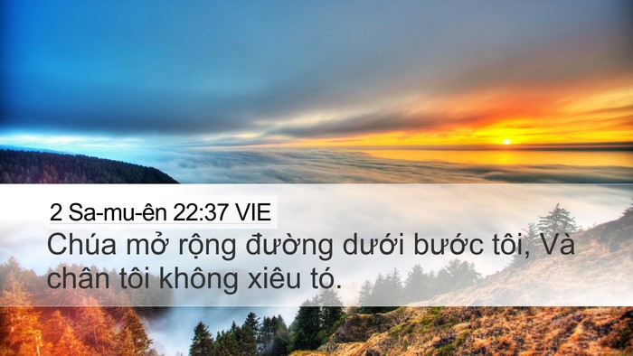 2 Sa-mu-ên 22:37 VIE Bible Verse Image