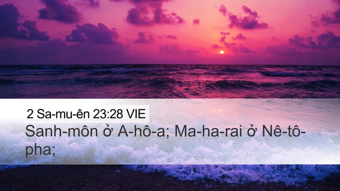 2 Sa-mu-ên 23:28 VIE Bible Verse Image