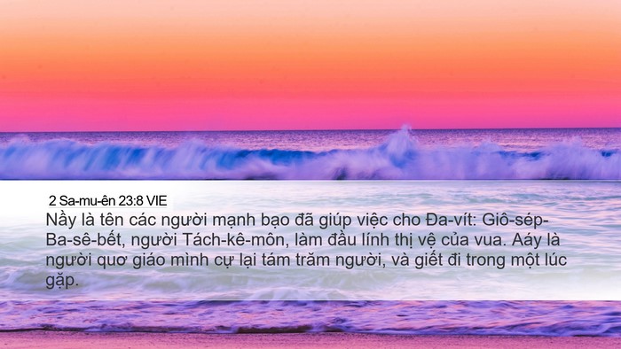 2 Sa-mu-ên 23:8 VIE Bible Verse Image