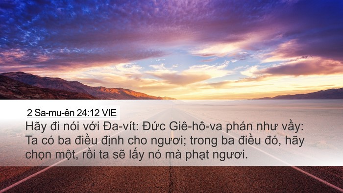 2 Sa-mu-ên 24:12 VIE Bible Verse Image