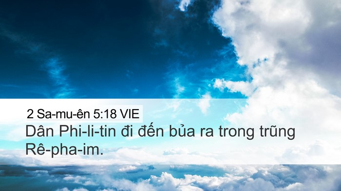 2 Sa-mu-ên 5:18 VIE Bible Verse Image