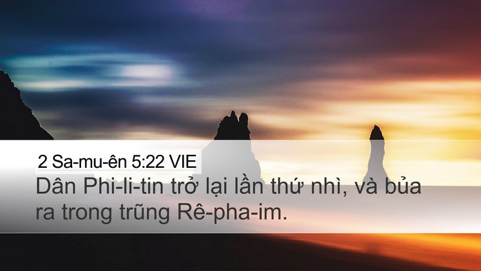 2 Sa-mu-ên 5:22 VIE Bible Verse Image