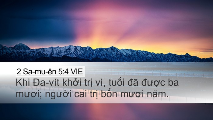 2 Sa-mu-ên 5:4 VIE Bible Verse Image