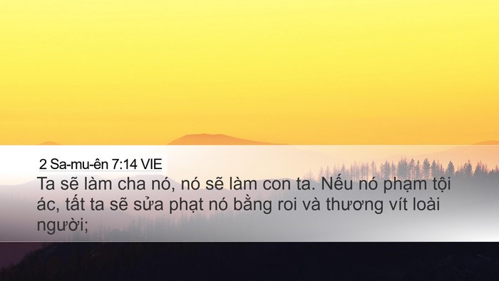2 Sa-mu-ên 7:14 VIE Bible Verse Image