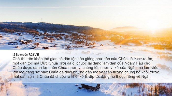 2 Sa-mu-ên 7:23 VIE Bible Verse Image