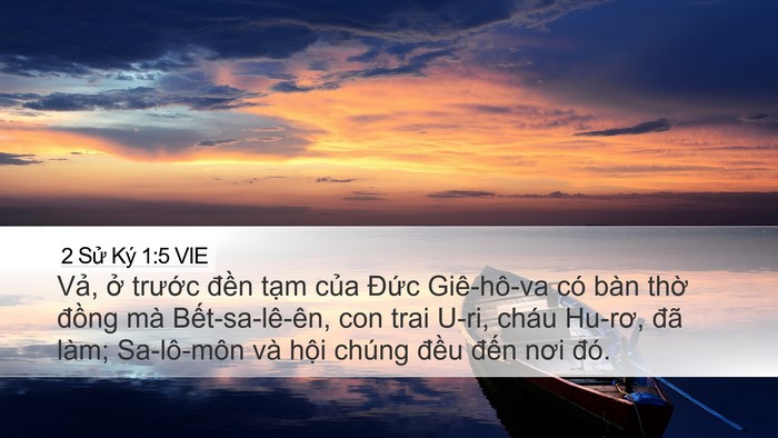 2 Sử Ký 1:5 VIE Bible Verse Image
