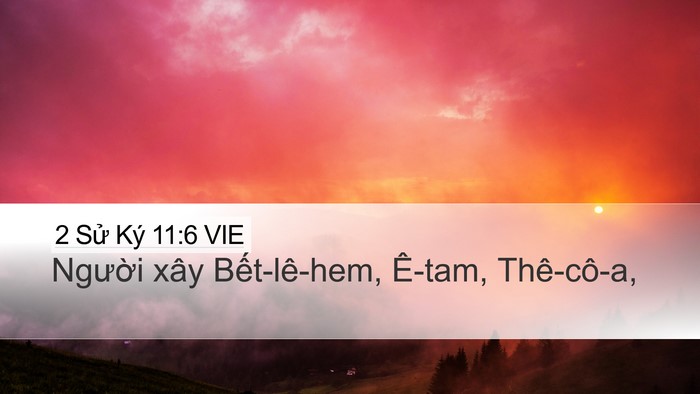2 Sử Ký 11:6 VIE Bible Verse Image