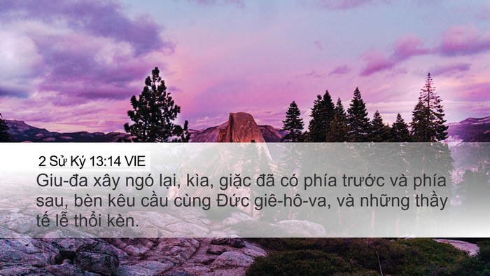 2 Sử Ký 13:14 VIE Bible Verse Image