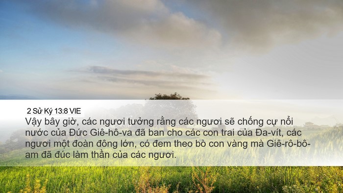 2 Sử Ký 13:8 VIE Bible Verse Image