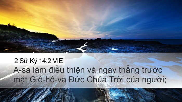 2 Sử Ký 14:2 VIE Bible Verse Image
