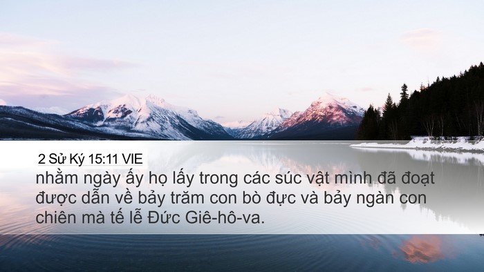 2 Sử Ký 15:11 VIE Bible Verse Image