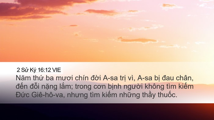 2 Sử Ký 16:12 VIE Bible Verse Image