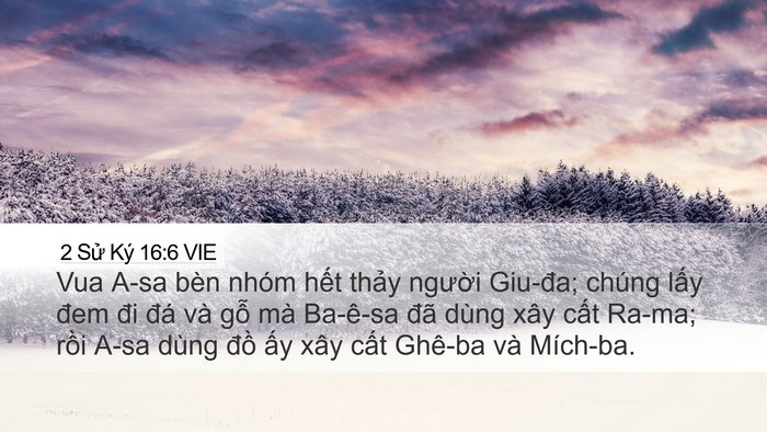 2 Sử Ký 16:6 VIE Bible Verse Image