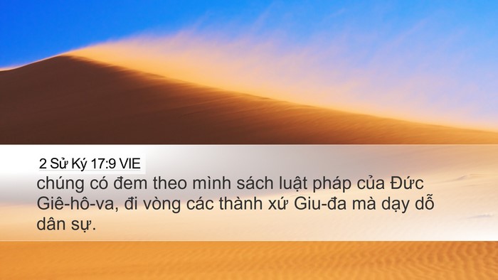 2 Sử Ký 17:9 VIE Bible Verse Image