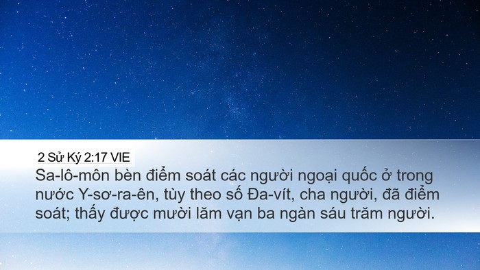 2 Sử Ký 2:17 VIE Bible Verse Image