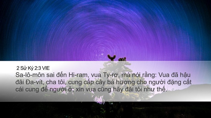 2 Sử Ký 2:3 VIE Bible Verse Image
