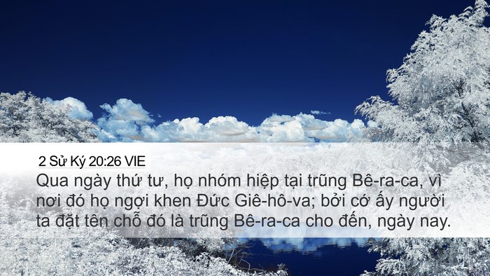 2 Sử Ký 20:26 VIE Bible Verse Image