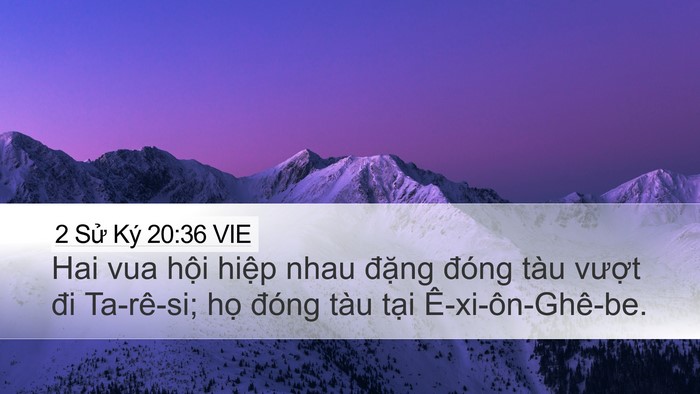2 Sử Ký 20:36 VIE Bible Verse Image