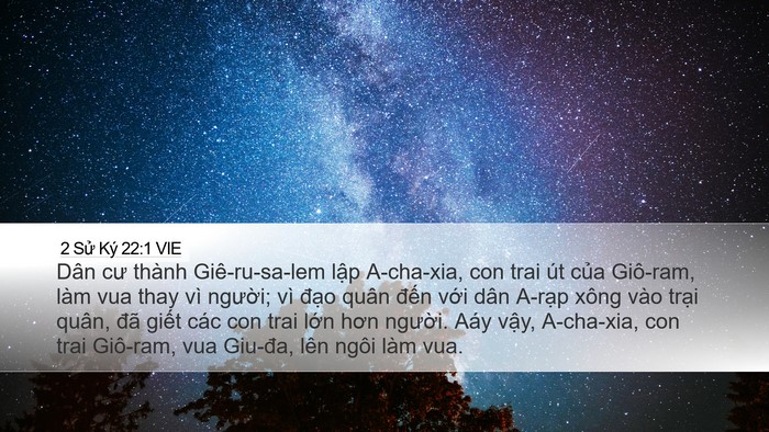 2 Sử Ký 22:1 VIE Bible Verse Image