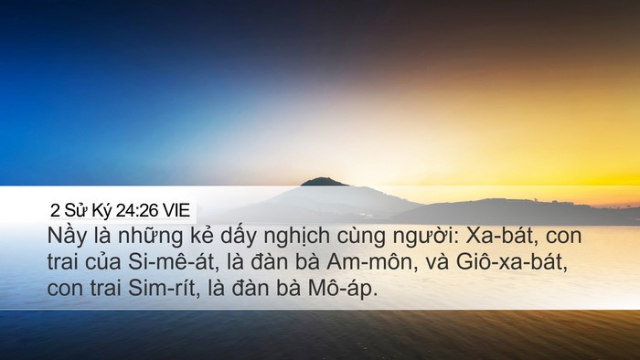 2 Sử Ký 24:26 VIE Bible Verse Image