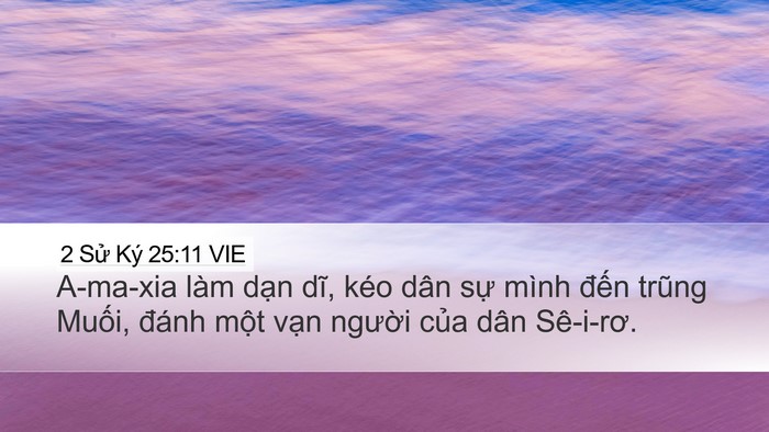 2 Sử Ký 25:11 VIE Bible Verse Image