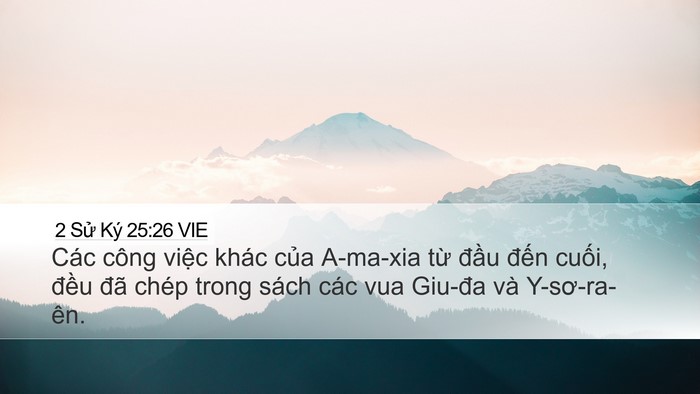 2 Sử Ký 25:26 VIE Bible Verse Image