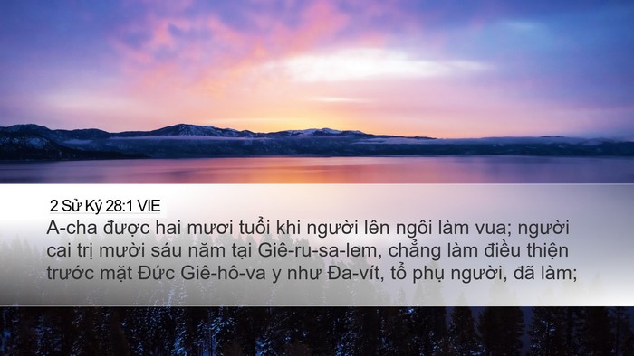 2 Sử Ký 28:1 VIE Bible Verse Image