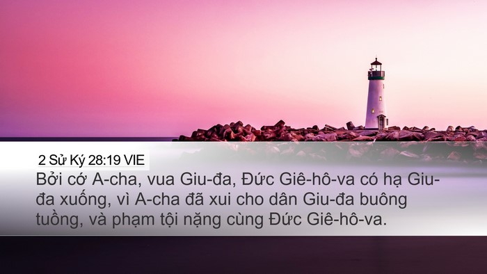 2 Sử Ký 28:19 VIE Bible Verse Image