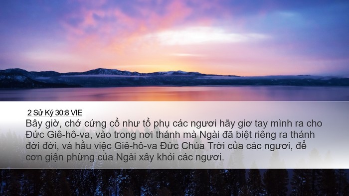 2 Sử Ký 30:8 VIE Bible Verse Image