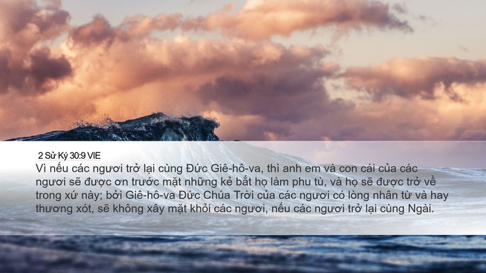 2 Sử Ký 30:9 VIE Bible Verse Image