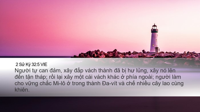 2 Sử Ký 32:5 VIE Bible Verse Image