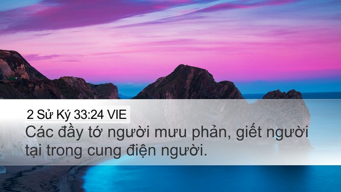 2 Sử Ký 33:24 VIE Bible Verse Image