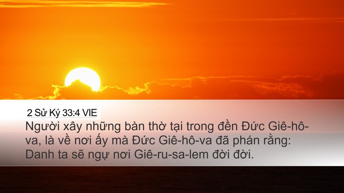 2 Sử Ký 33:4 VIE Bible Verse Image