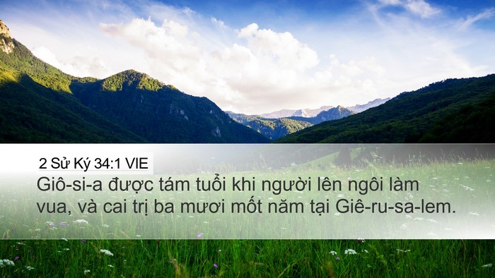 2 Sử Ký 34:1 VIE Bible Verse Image