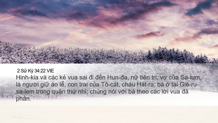 2 Sử Ký 34:22 VIE Bible Verse Image