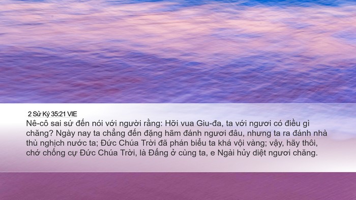2 Sử Ký 35:21 VIE Bible Verse Image