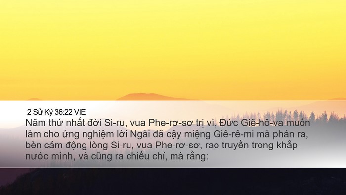 2 Sử Ký 36:22 VIE Bible Verse Image