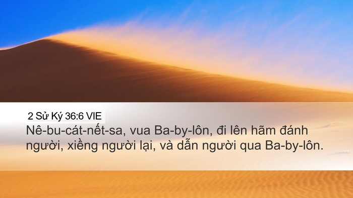 2 Sử Ký 36:6 VIE Bible Verse Image